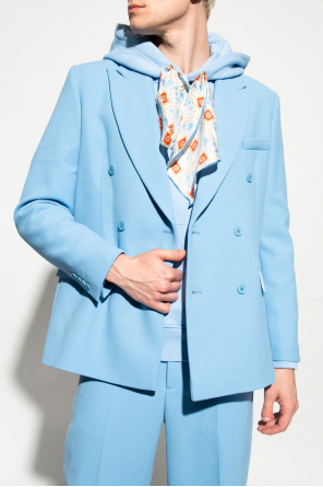 【海外限定】Sandro 綿ジャケット☆Double-Breasted Cotton Jack J093SS25_SINGLE_BREASTED_COTTO